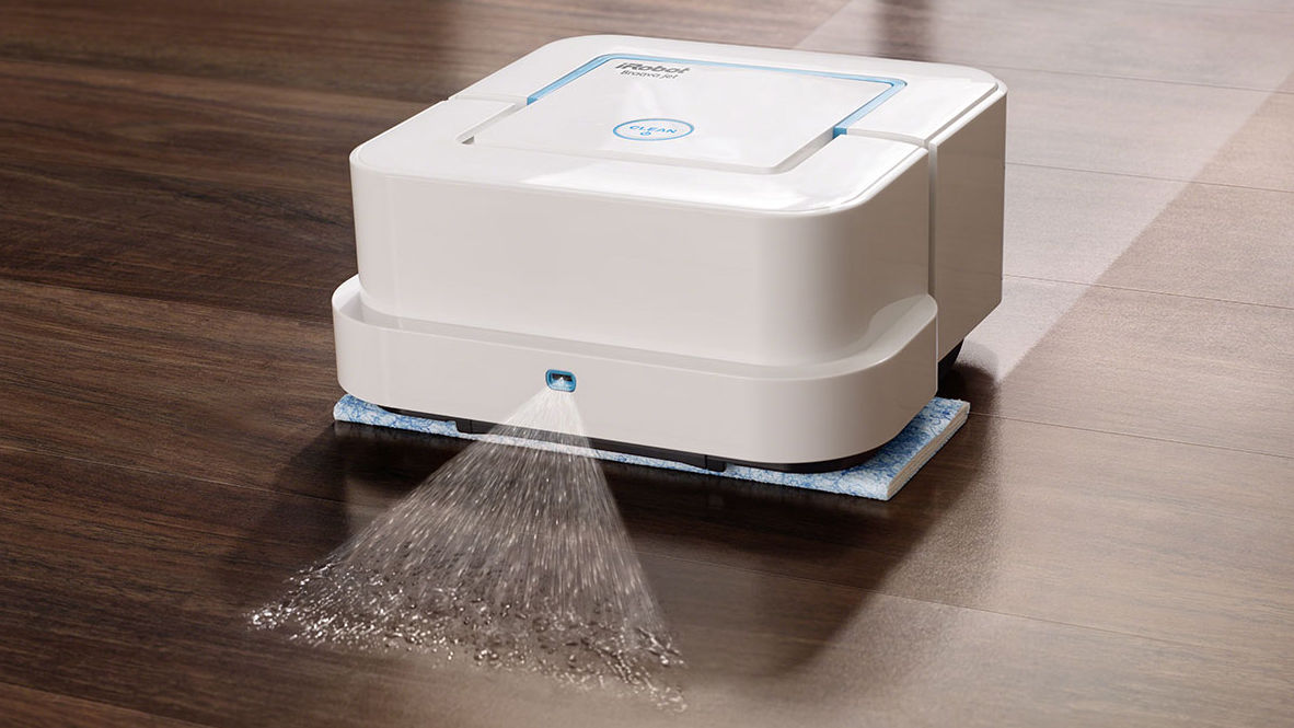 全自動で水をジェット噴射して床を拭き掃除するルンバのiRobot最新機