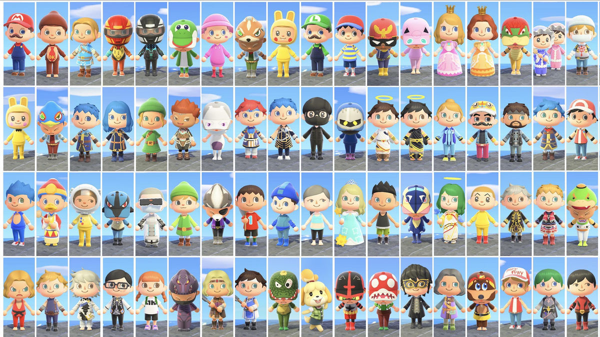 あつまれ どうぶつの森」で大乱闘スマッシュブラザーズの全ファイター