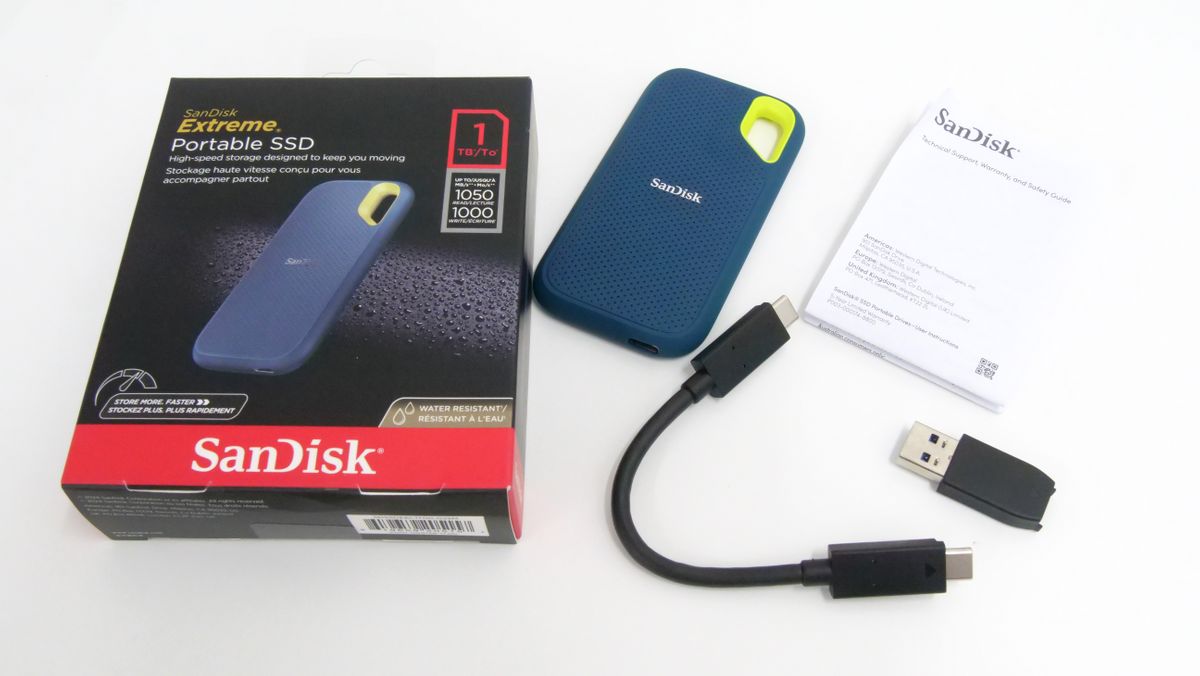 1TBの大容量をコンパクトな手のひらサイズに収めたポータブルSSD