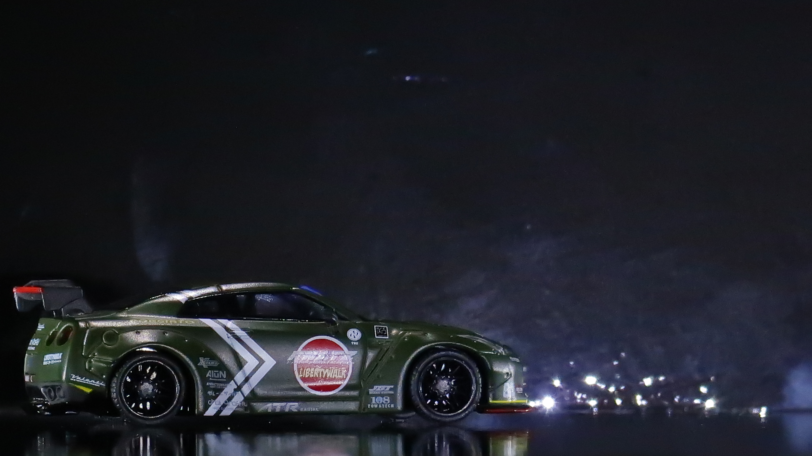 モデルインプレッション】TSM Mini GT LB Works Nissan GT-R R35 Rear