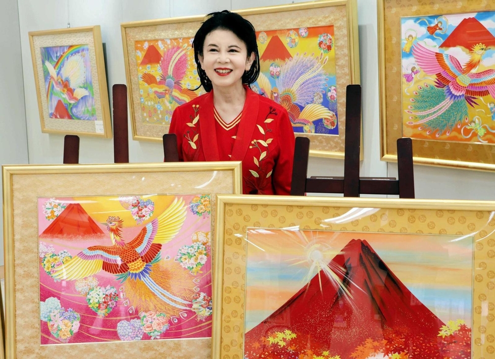 俳優・あいはら友子さんの日本画展 運気上昇の願い込め 姫路で12月1日