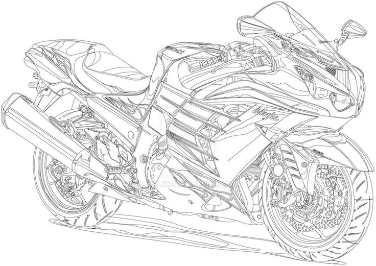 絵 イラスト カワサキNinja ZX-9R（緑） : MotorParade - 通販 - Yahoo