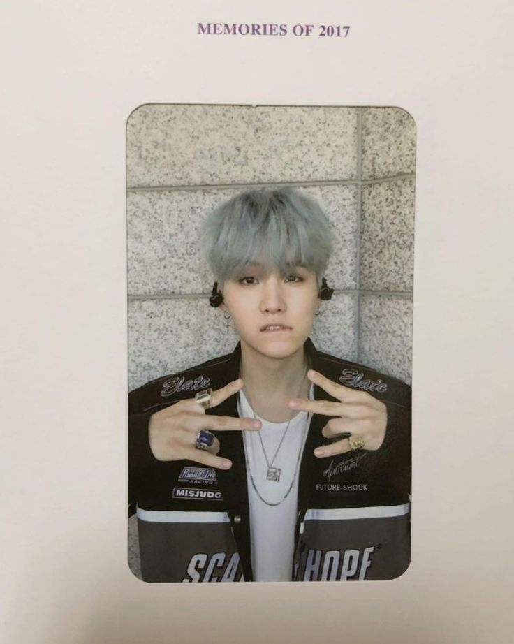 BTS Memories 2017 Blu-ray Photocard Suga