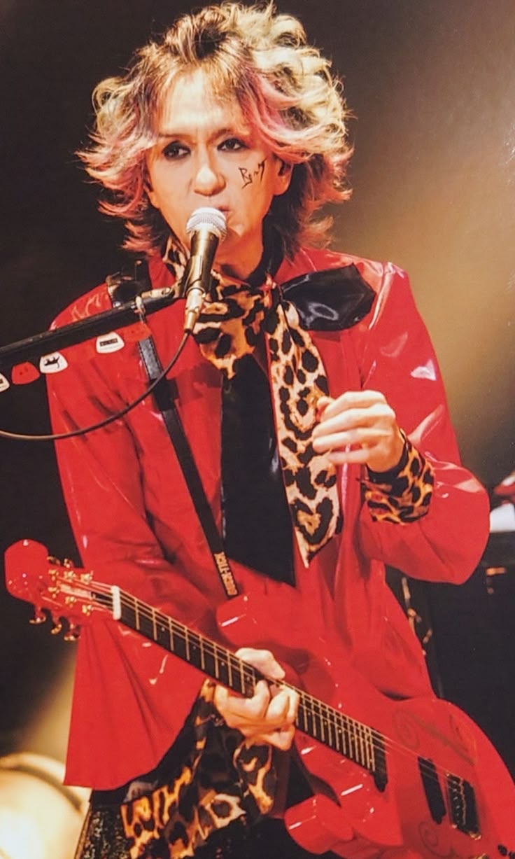 BUCK-TICK/今井寿/赤サテン/フリル/