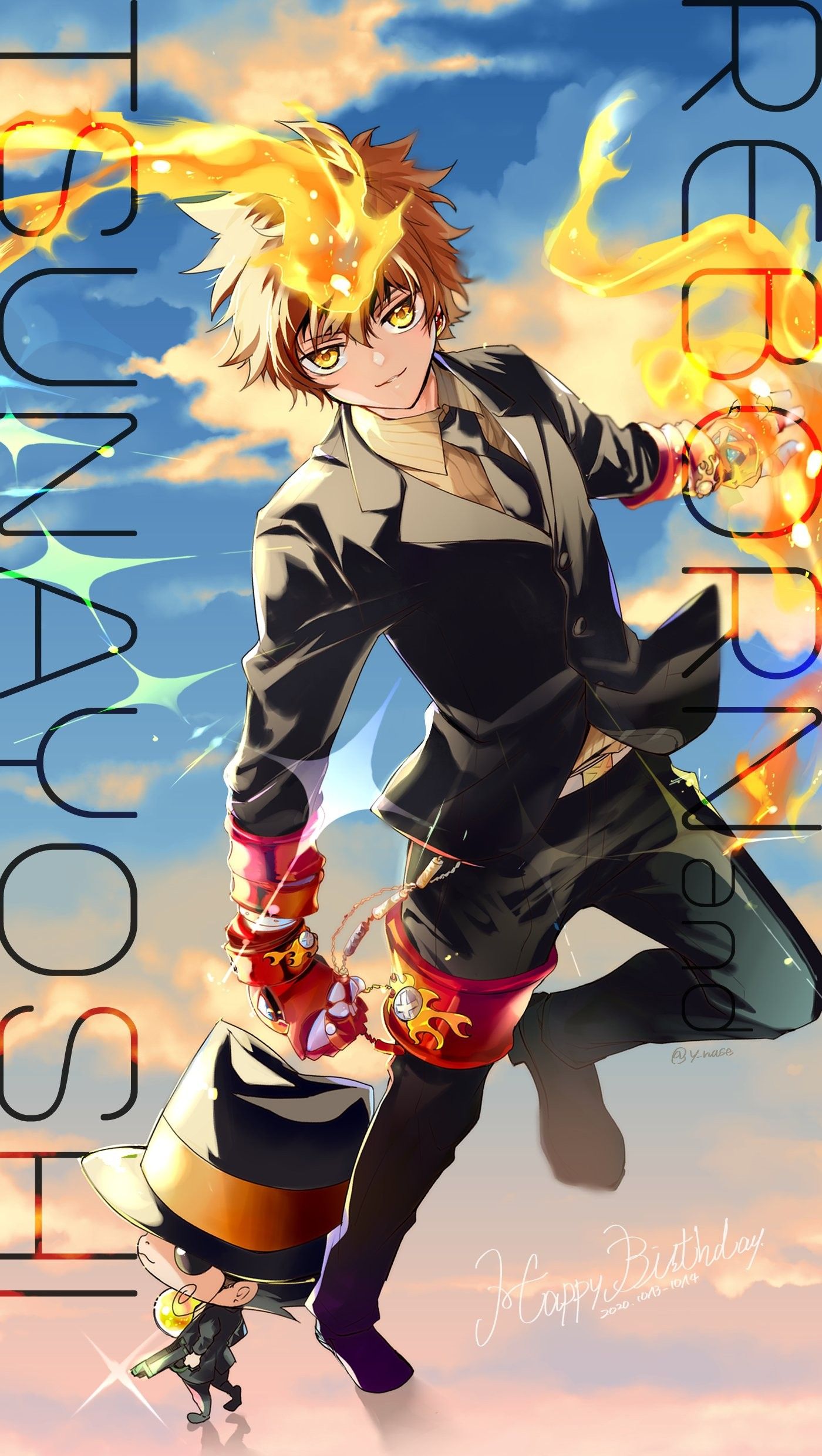 CF2011 限定 A3クリアポスター 家庭教師ヒットマンREBORN 沢田綱吉