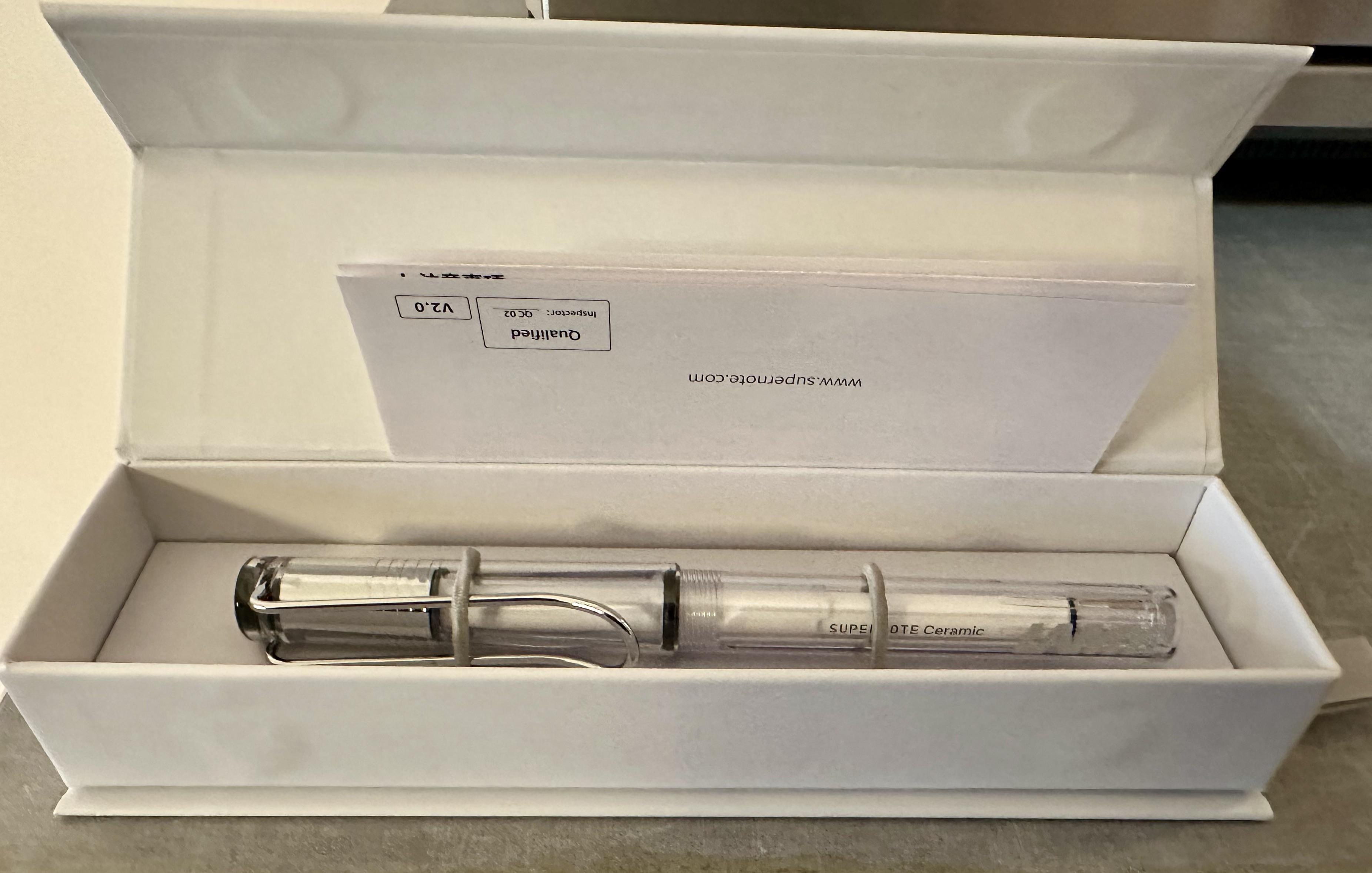 My LAMY Safari Vista Supernote Pen (with ceramic tip) arrived