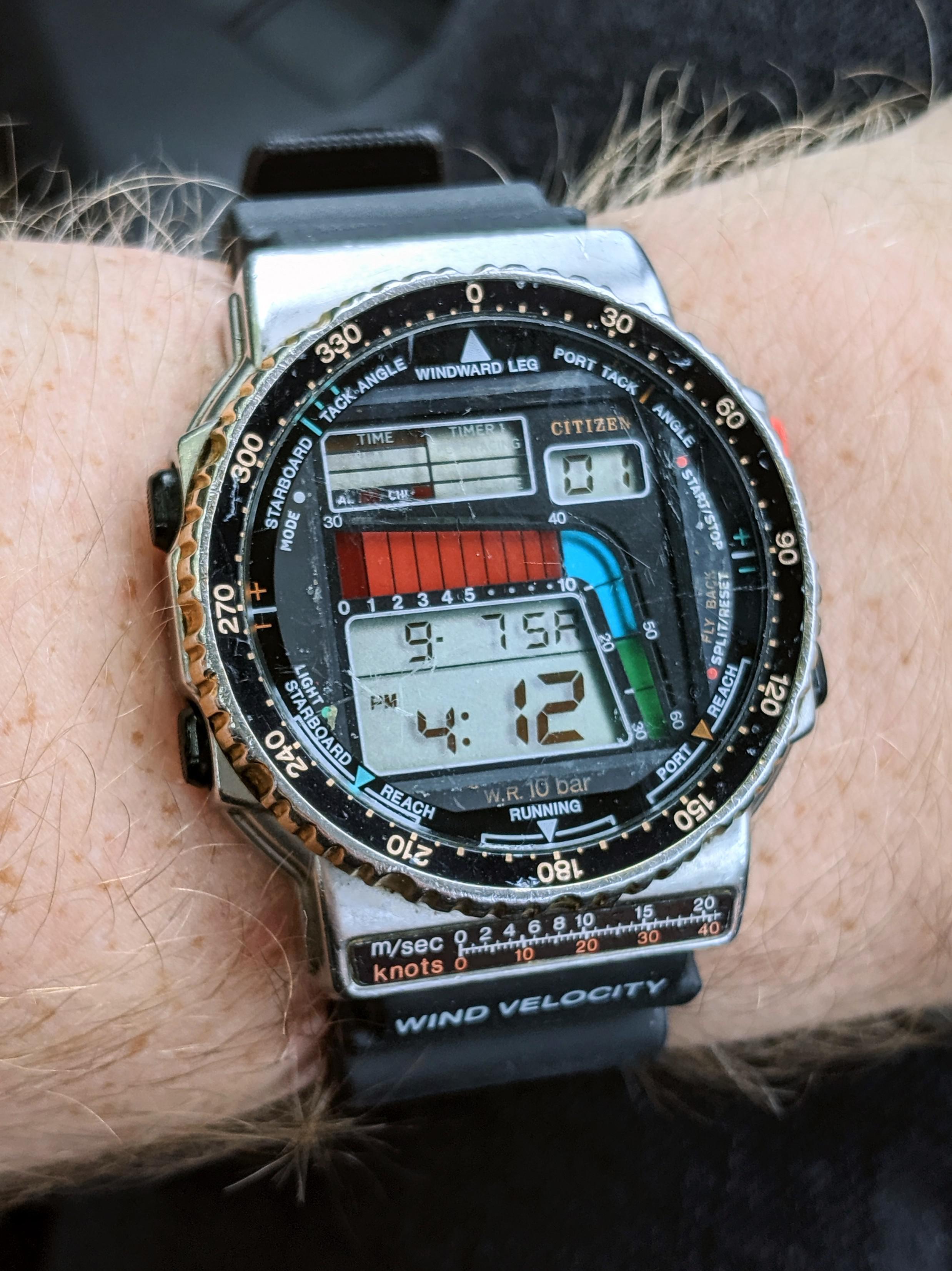 Citizen] Windsurfing D120 from the 80s : r/Watches