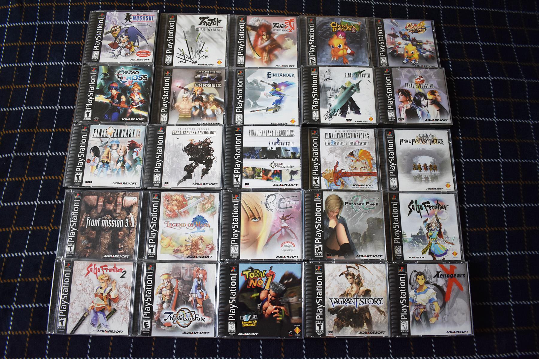 PS1のスクウェアソフトのゲーム全部（北米版） : r/gamecollecting