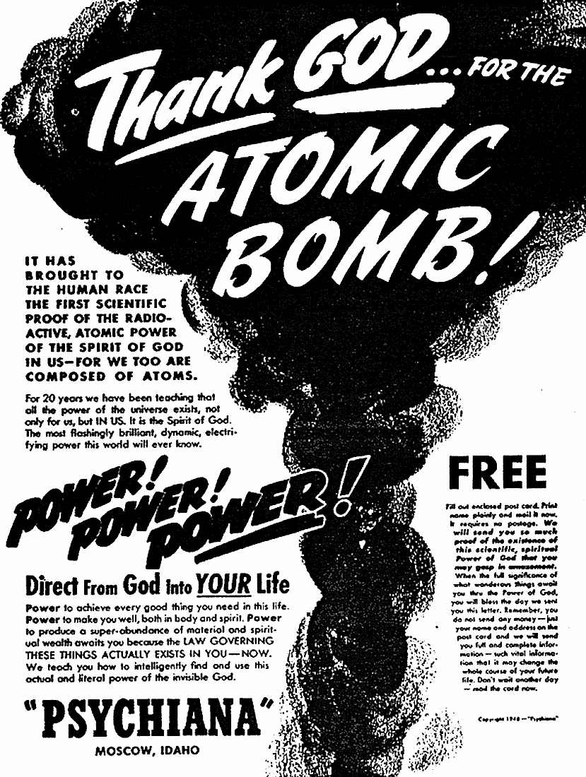 希少1990 Thank God for the Atom Bomb Thank God for the Atom Bomb