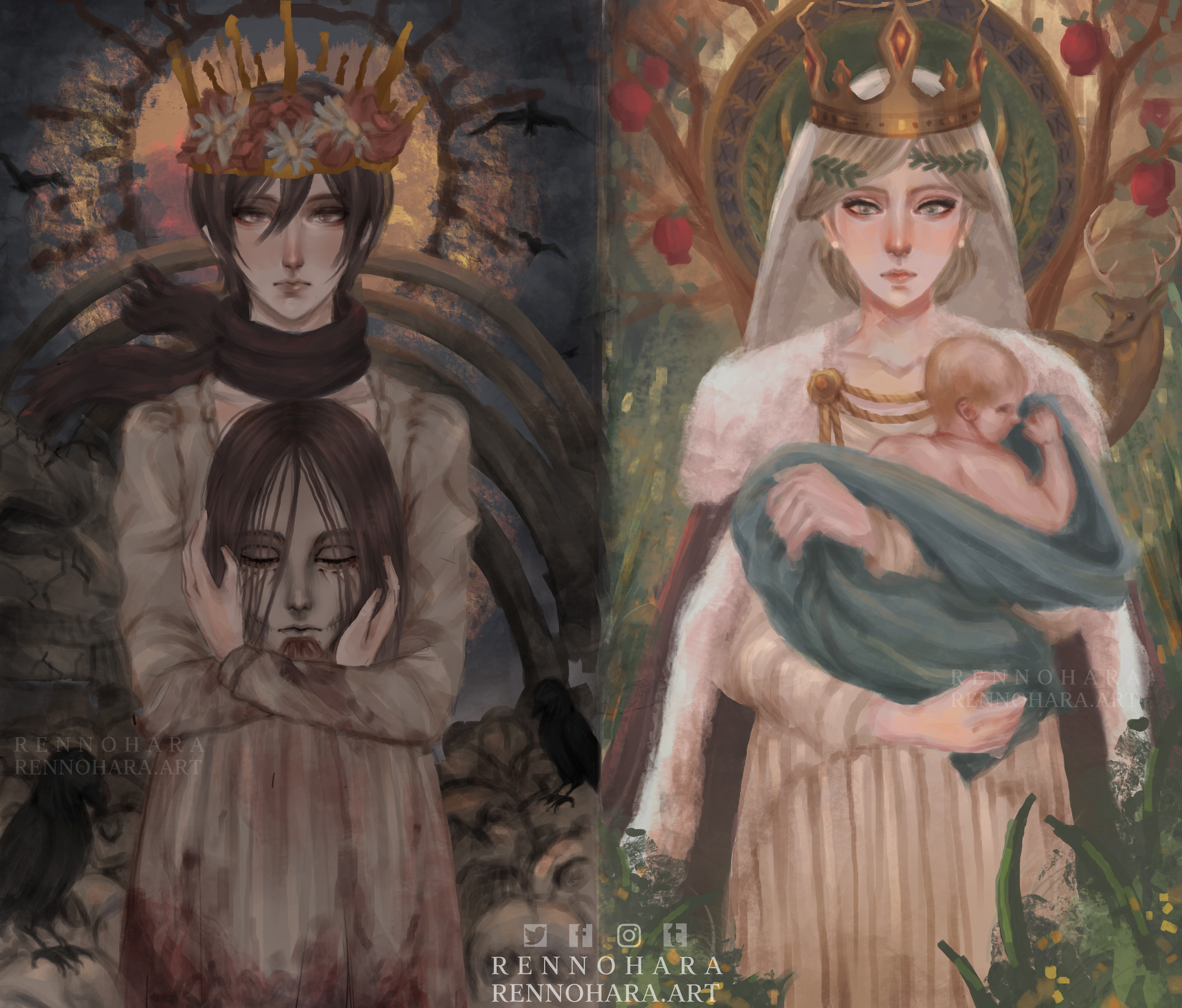 絵画 Destruction and regeneration Destruction and regeneration