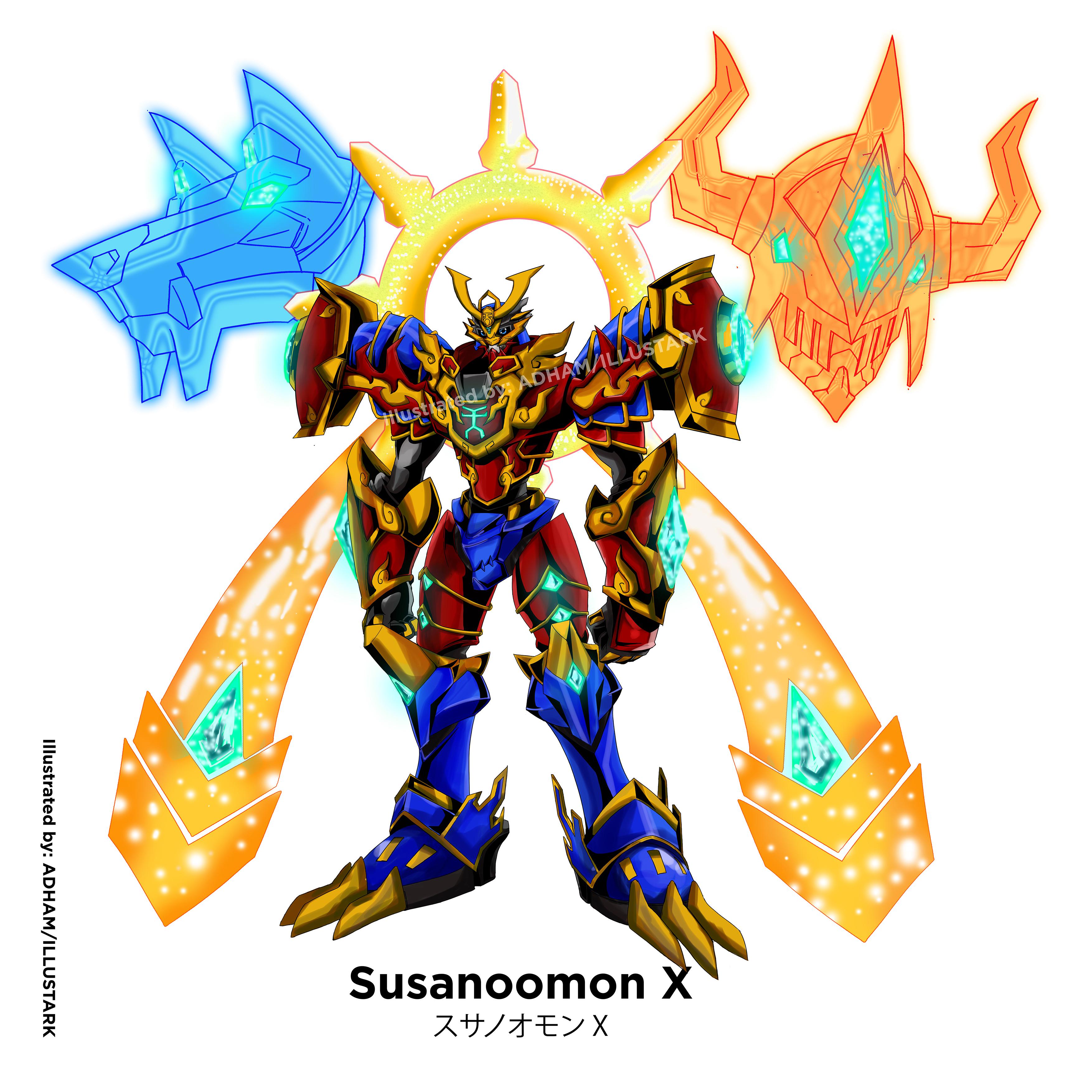 スサノオモンX…これは「家でやることない」アートだよ…X進化デジモン