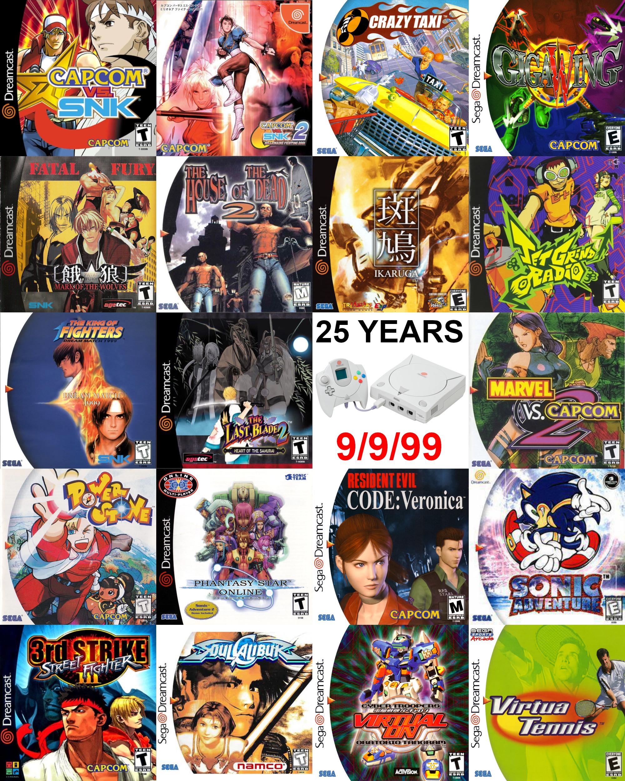 25 Years Ago I bought a Dreamcast! These are the games I remember