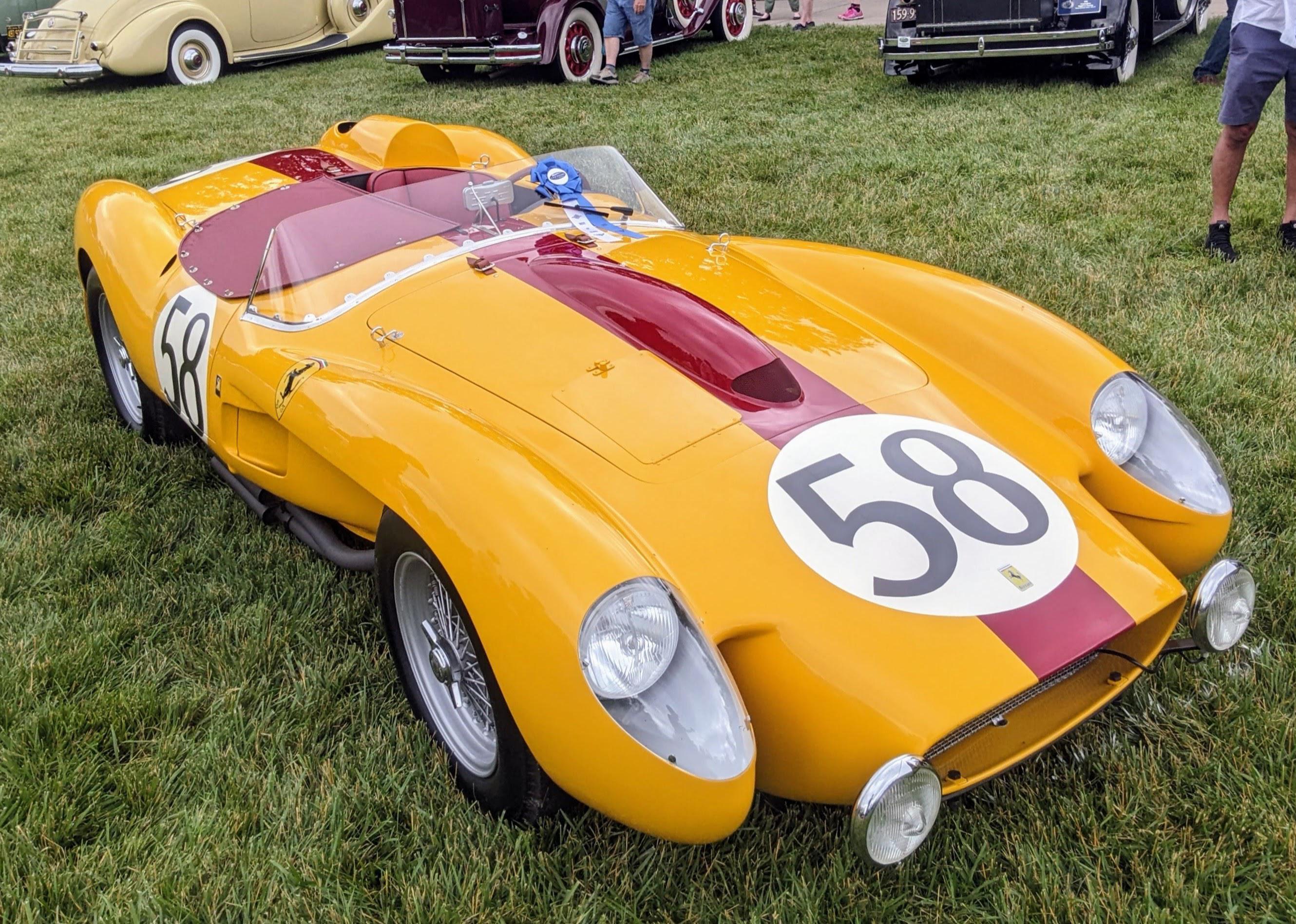 $40MM 1958 Ferrari 250 Testa Rossa at a car show today : r