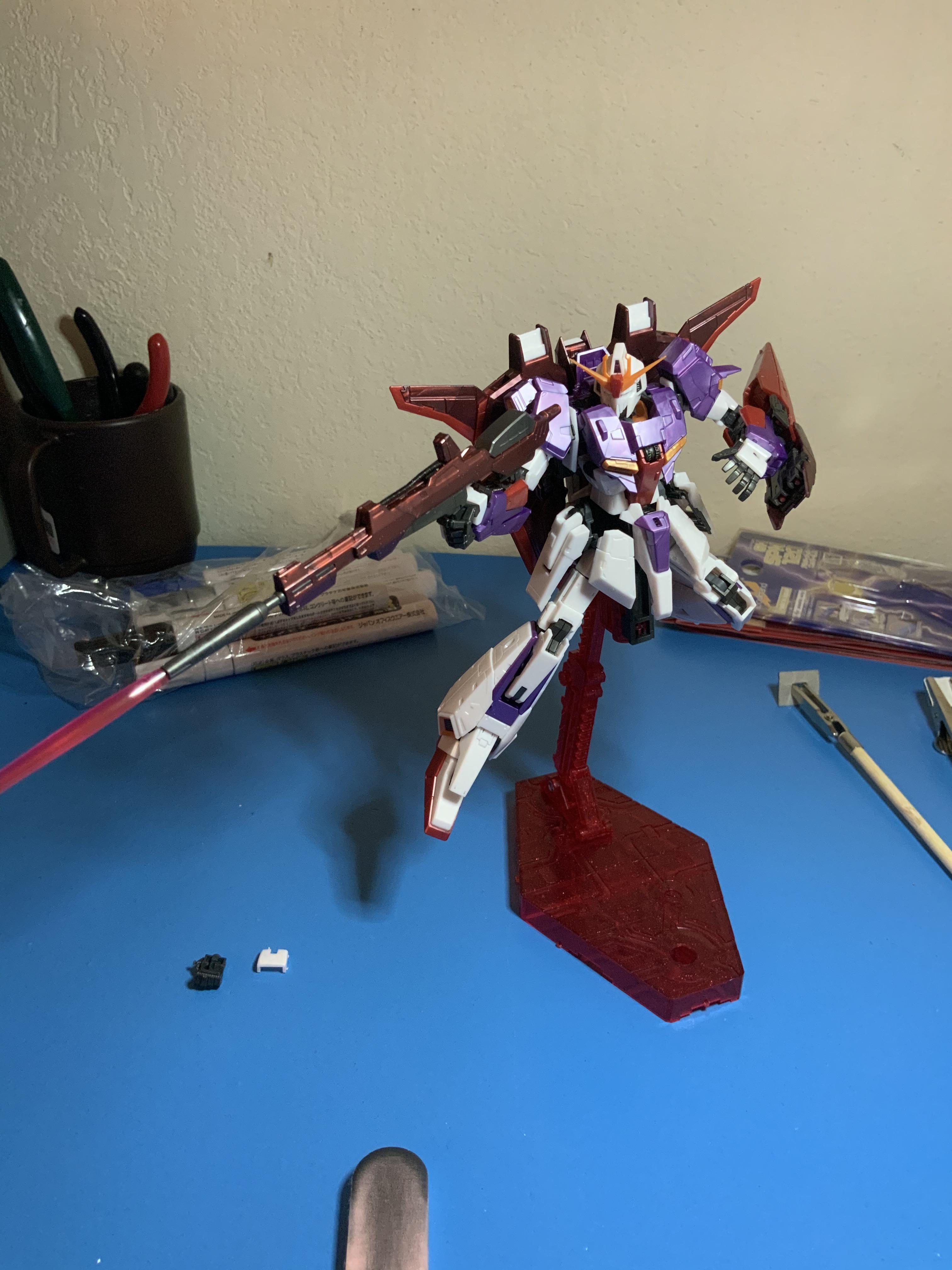 Finally finished this RG Zeta, Biosensor Colors, before my flight