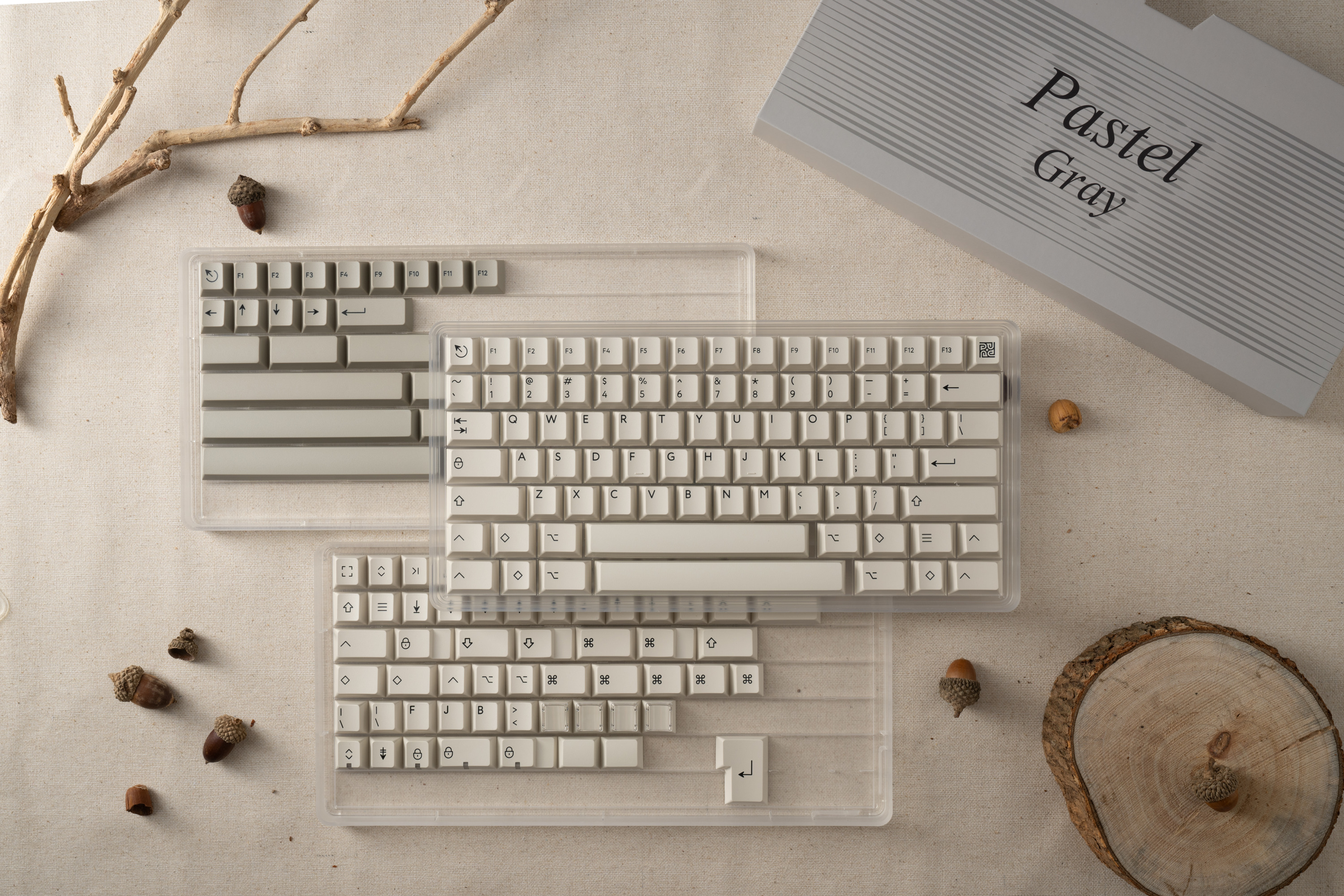 PBTfans Pastel gray – KBDfans® Mechanical Keyboards Store