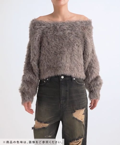 新色入荷】キラキラオフショルニット | [公式]ページボーイ(PAGEBOY)通販
