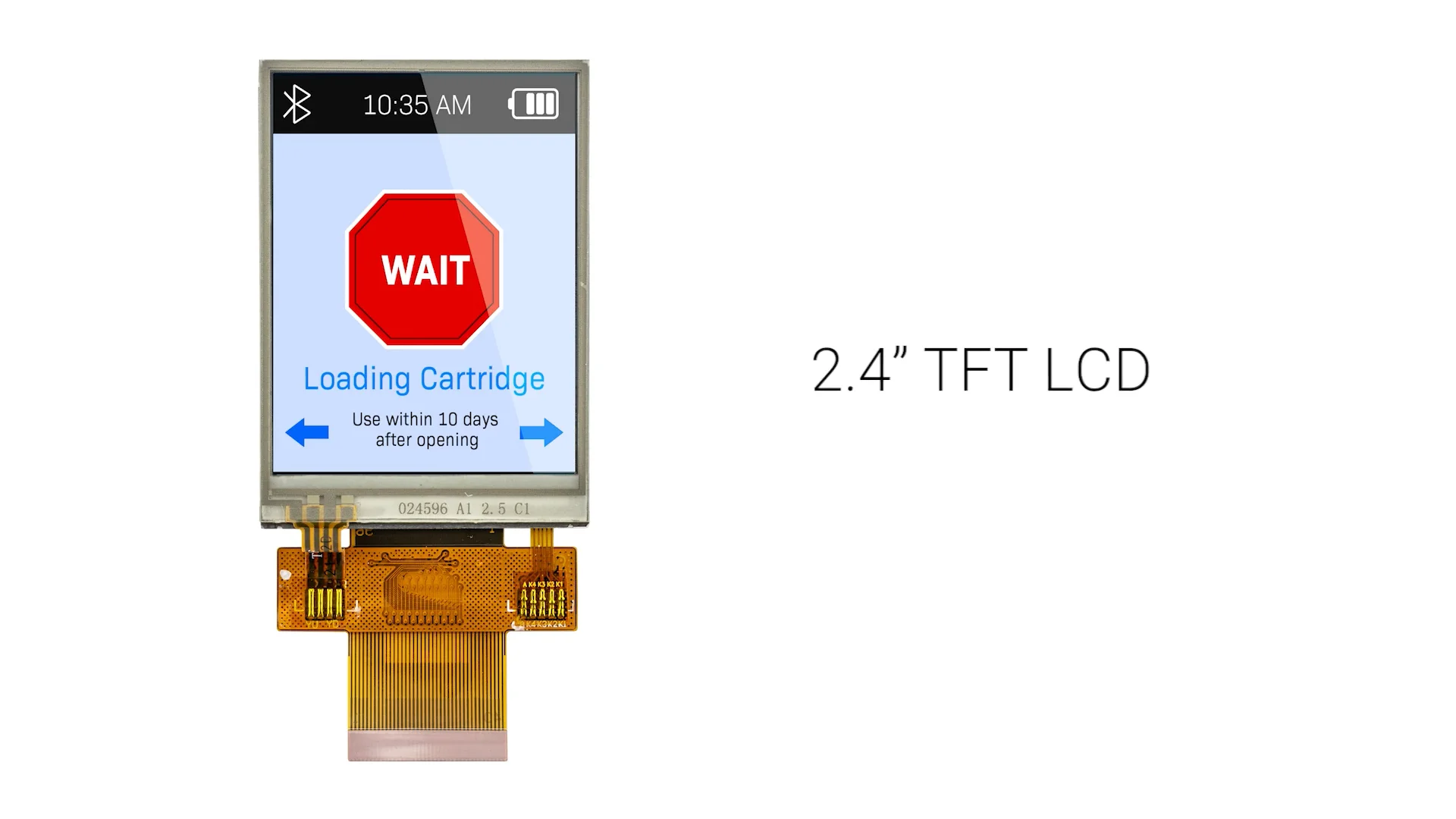 2.4インチ / 240x320 / 抵抗膜方式タッチスクリーン / 並列