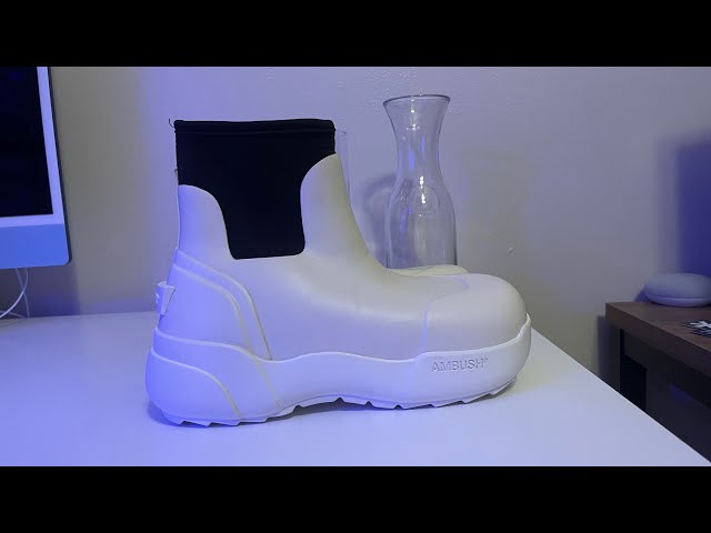 AMBUSH EMBOSSED LOGO CHUNKY BOOTS/ Ambush Rubber Boots/ Ambush