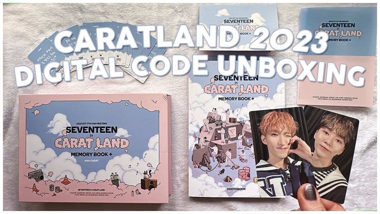 📦 SEVENTEEN IN CARATLAND 2023 MEMORY BOOK+ DIGITAL CODE UNBOXING