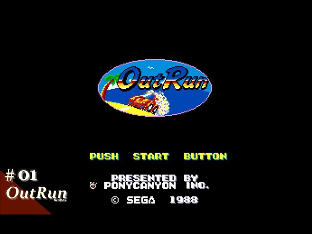 Play】MSX2 OutRun（アウトラン）#01 レトロゲーム - YouTube