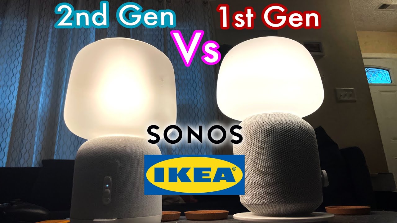 IKEA SYMFONISK Lamp Comparison||1st Gen Vs 2nd Gen - YouTube
