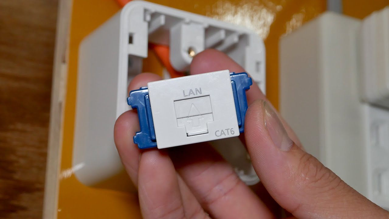 LAN] How to install a Panasonic wired LAN modular jack - YouTube