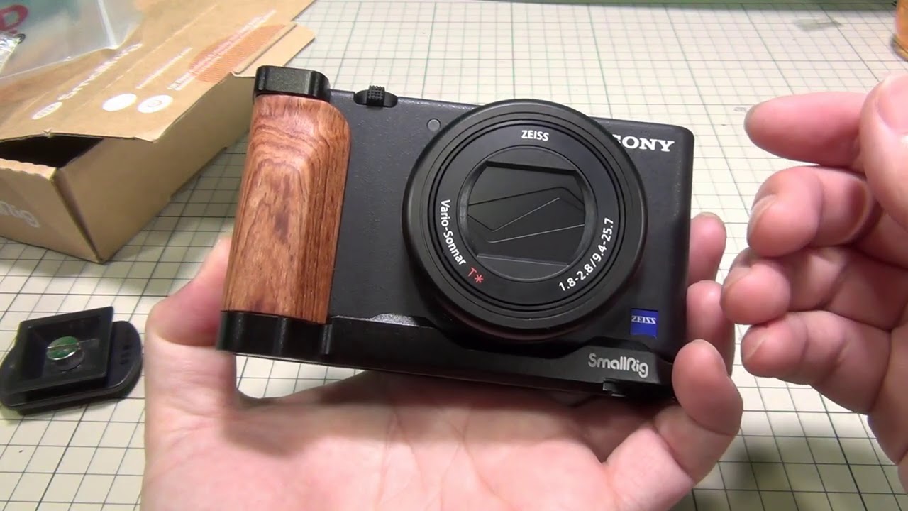 Sony ZV-1のSmallRig L字型ウッドグリップを買ってみた - YouTube