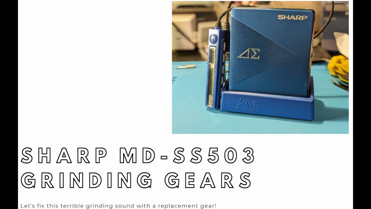 SHARPの1bit5.6MHzミニコンSD-SG40CD.MD動作ドア開閉不具 SHARPの1bit5