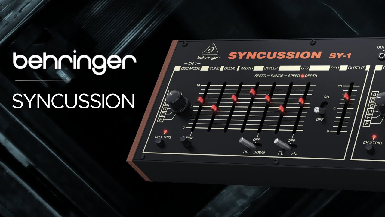 Behringer Syncussion SY-1 Demo - YouTube