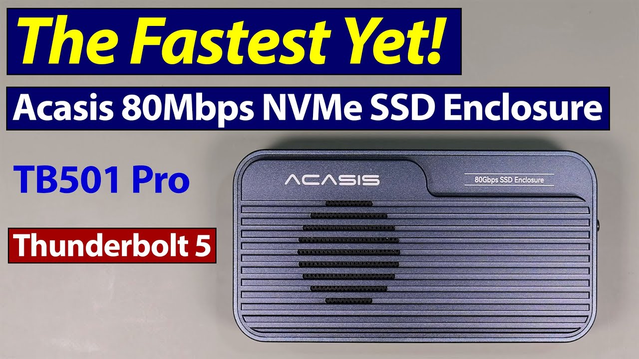 Acasis TB501 Pro 80Gbps M.2 SSD Enclosure - YouTube