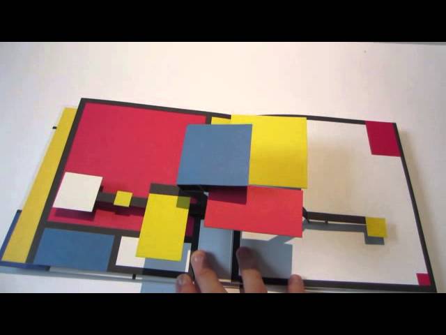 Mondrian : pop-up monumental Claire Zucchielli Romer Palette - YouTube