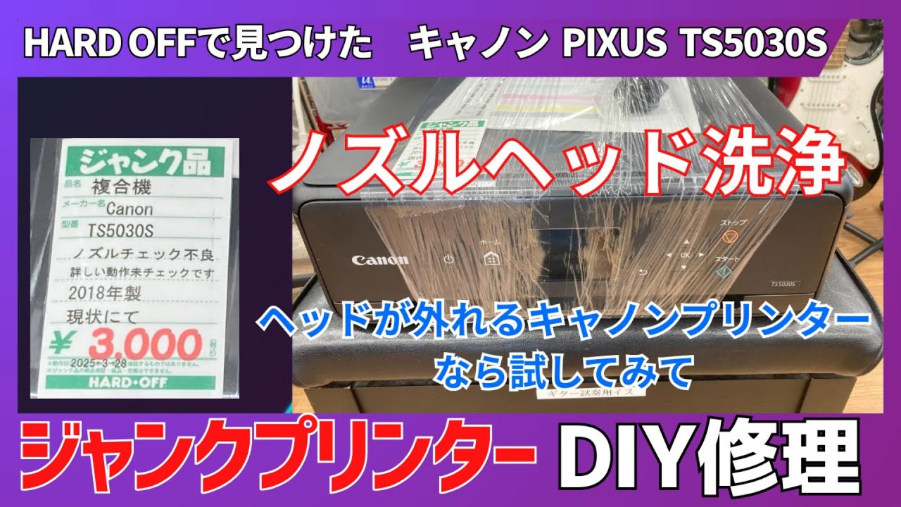 Repairing a junk printer Canon TS5030S - Fix it by cleaning the