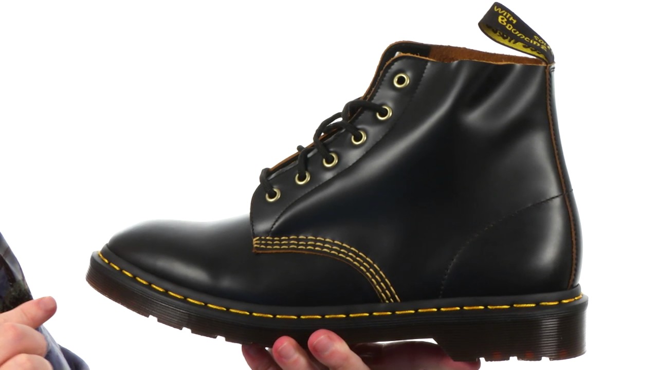 Dr. Martens 101 Smooth Archive 6-Eyelet Boot SKU: 8904075 - YouTube