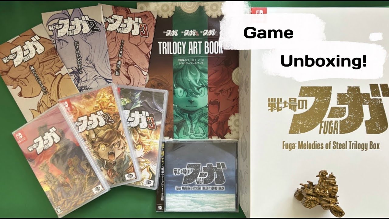 Fuga: Melodies of Steel Trilogy Box Nintendo Switch Game Unboxing