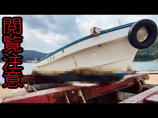半年間放置しただけで船底が凄まじい事に… - YouTube