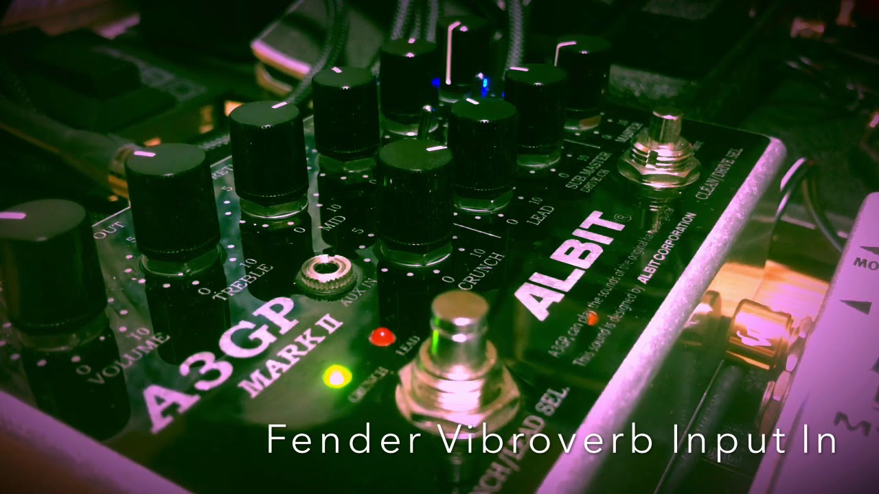 ALBIT A3GP MK2」をフェンダーアンプのインプットに繋ぎ鳴らしてみた