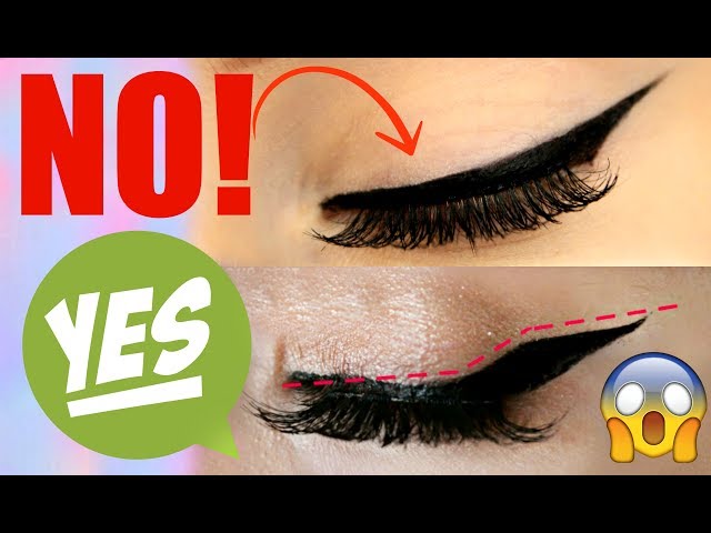 HOW TO- Winged Eyeliner for HOODED EYES! BAT WING | Jade Madden