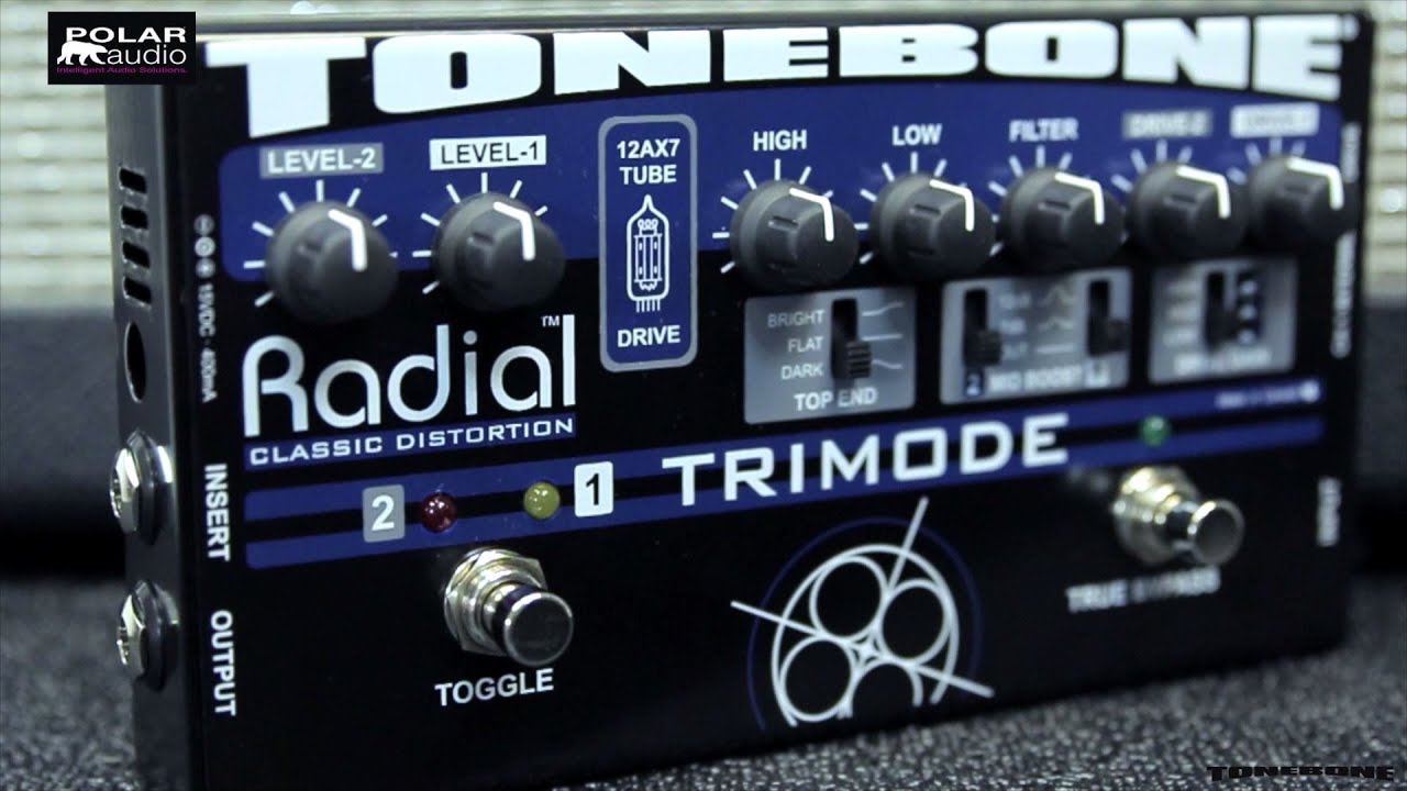 Radial Tonebone Trimode Tube Overdrive Distortion Pedal Demo - YouTube