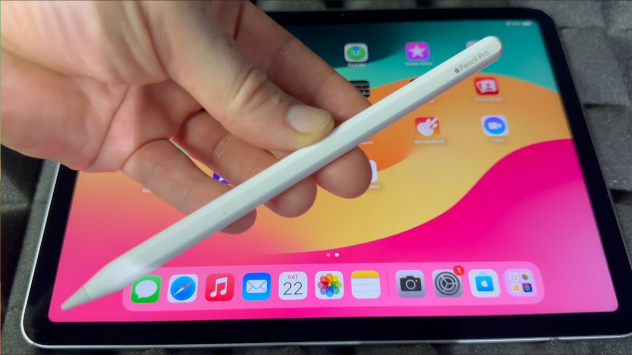 How to Use New Apple Pencil Pro with iPad Air - YouTube