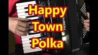 Roland 1x accordion, Happy Town Polka, Dale Mathis Accordion - YouTube