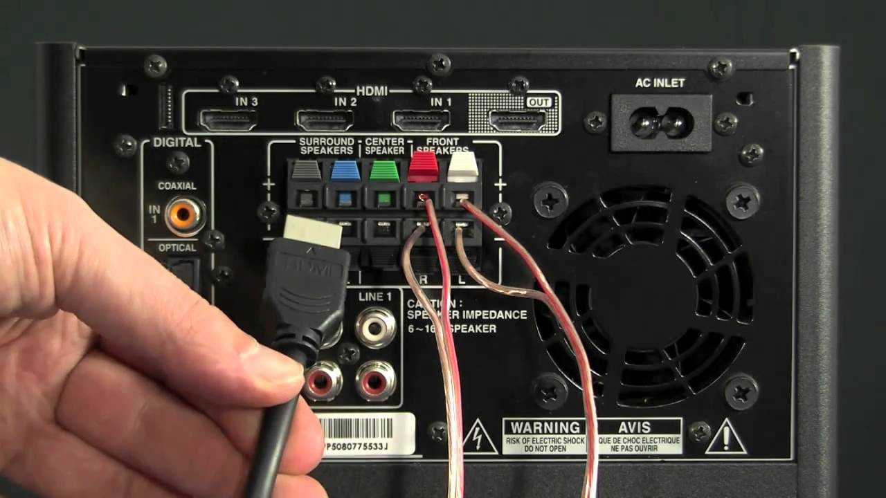 ONKYO HTX-22HDX Install (AV Amplifier) - YouTube