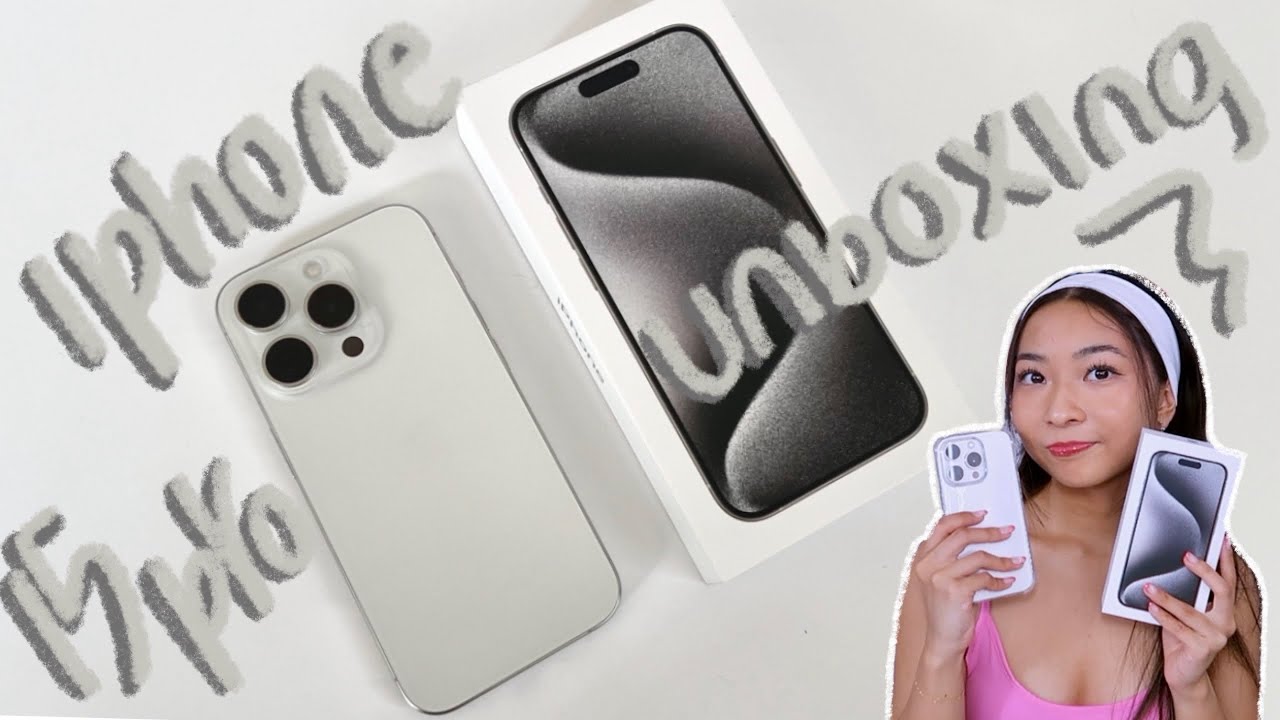IPHONE 15 PRO UNBOXING + set up and first impressions *white
