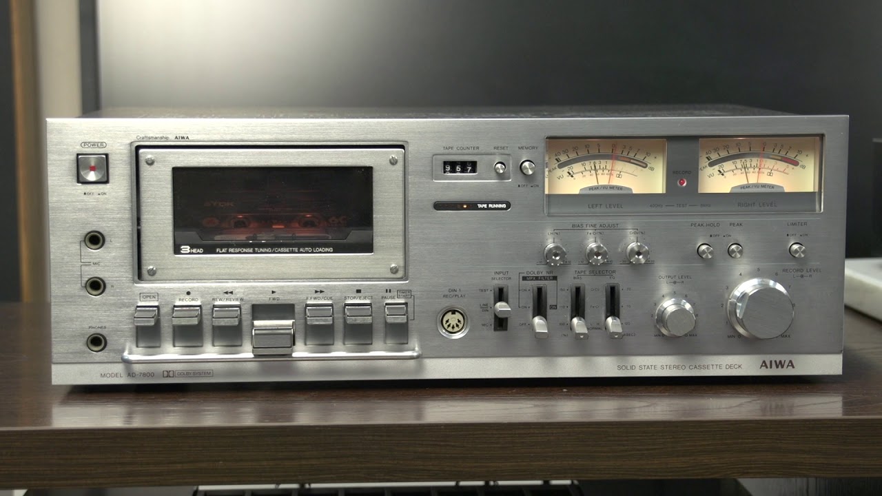 AIWA AD-7800 ￥108,000(1976年頃) - YouTube