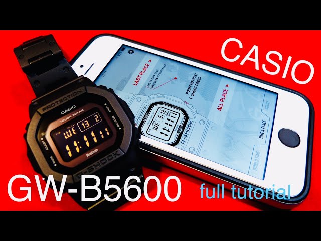 CASIO G-SHOCK GW B5600 Bluetooth FULL review and tutorial -Read