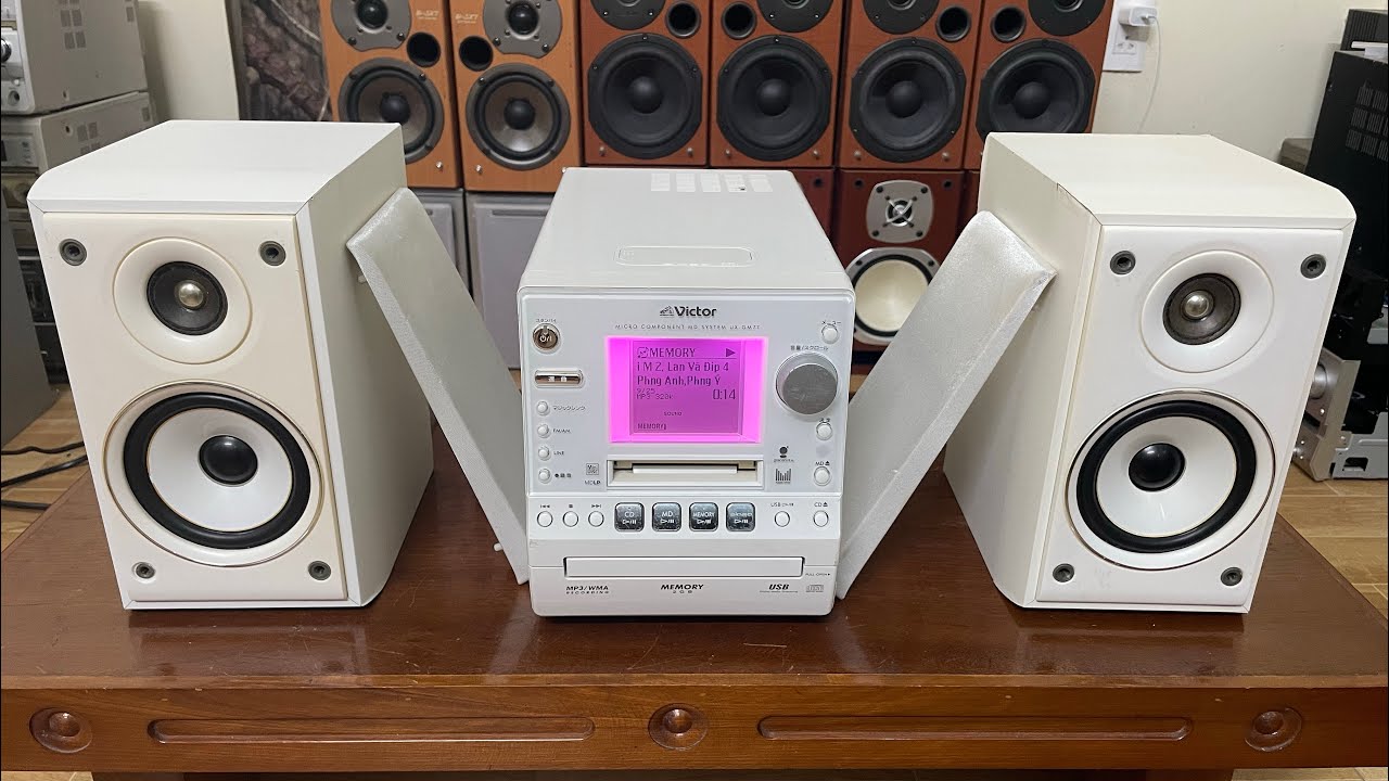 Victor CD・MD コンパクトコンポ UXGM77-W 動作確認済み ミニコンポ