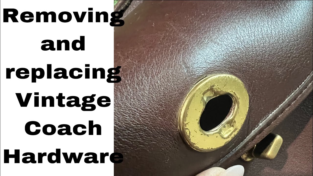 How to remove and replace Vintage Coach Turnlock Hardware for