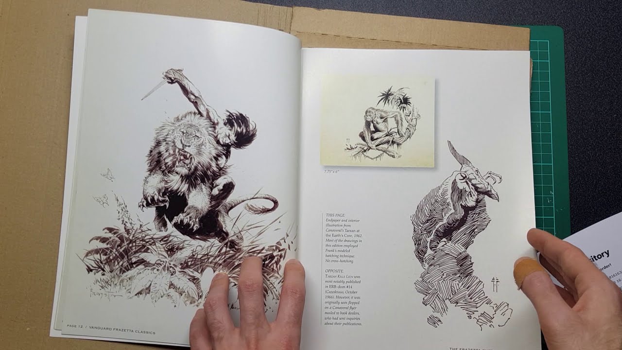 Frank Frazetta Sketchbook Vol 1 quick look - YouTube