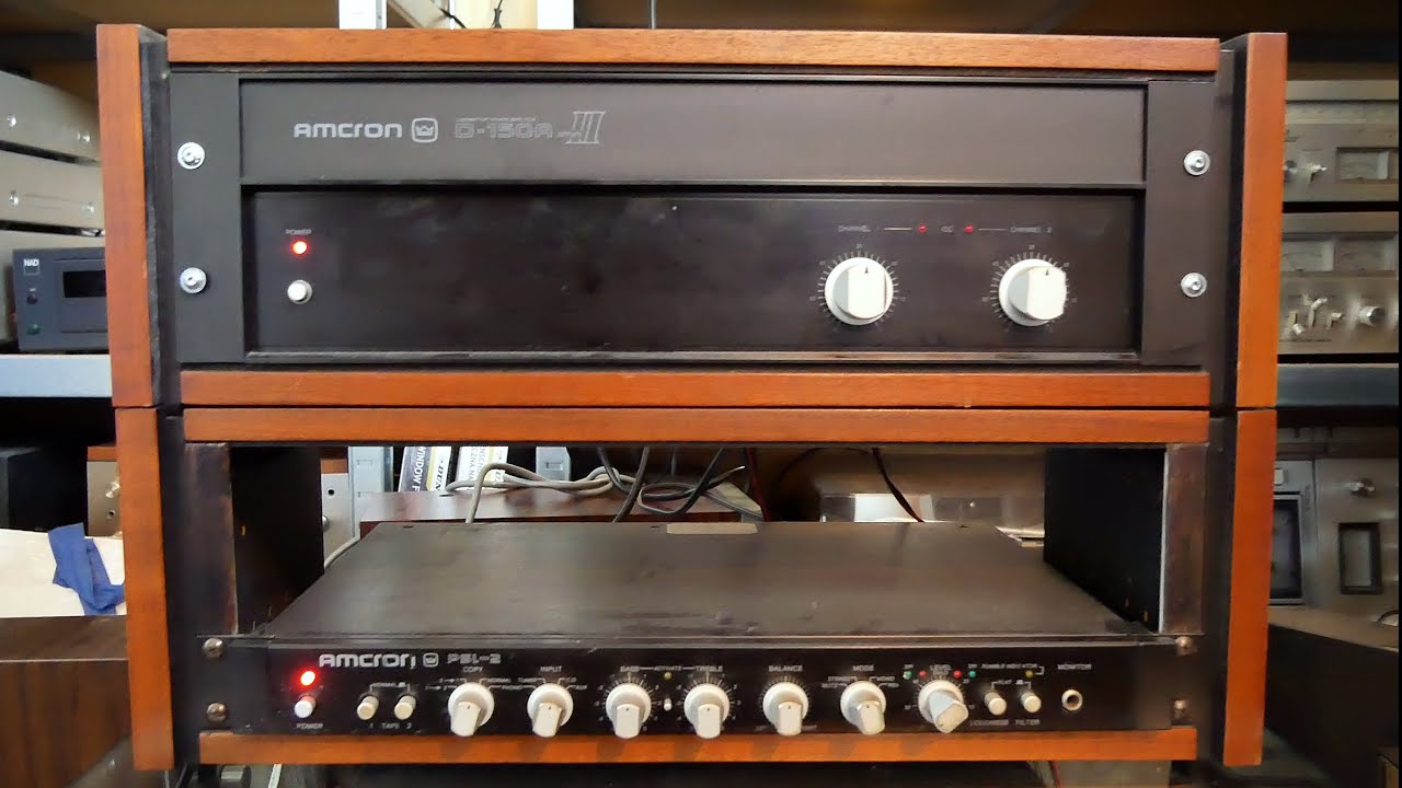 Amcron D-150A II and Amcron PSL-2 test..also named: Crown D