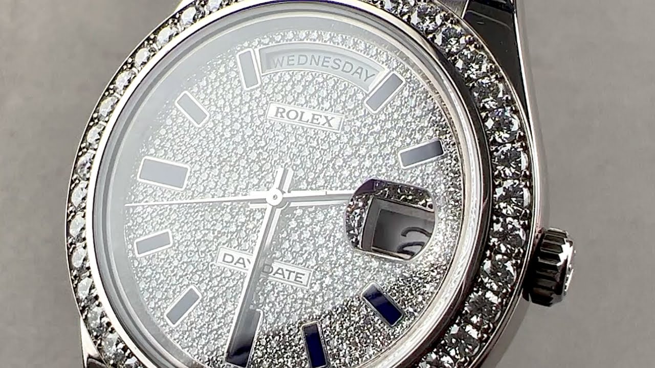 Rolex Day-Date II 41mm 218349 Rolex Watch Review - YouTube