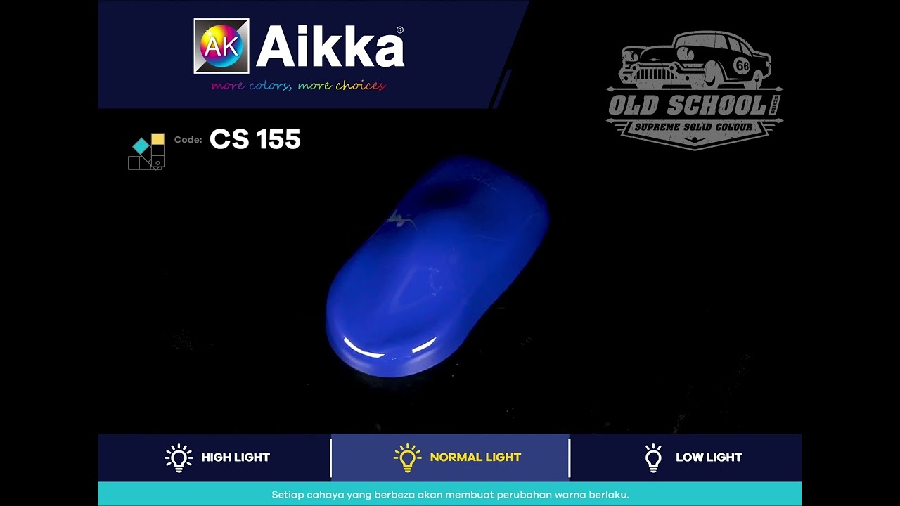 Aikka Paints CS155 Supreme Solid Colour for Car Spray Painting